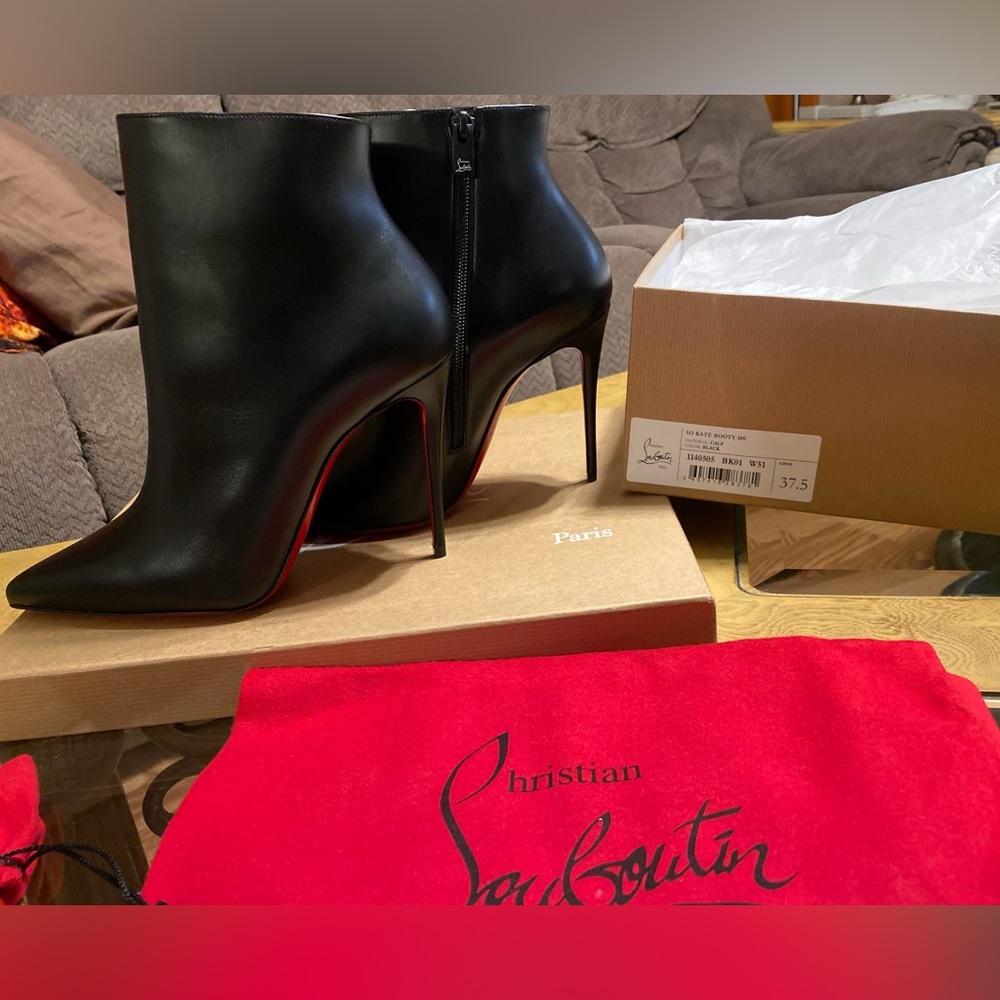 Christian Louboutin 
100mm So Kate Calfskin Booties - Picture 2 of 9